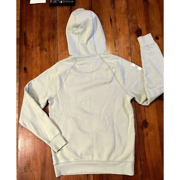 Vans pale green logo hoodie unisex size Small front pocket - Picture 4 of 9